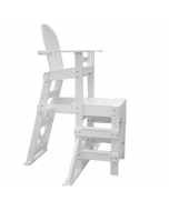 Side of the MLG 520 - Everondack® Medium Lifeguard Chair with Side Step in White